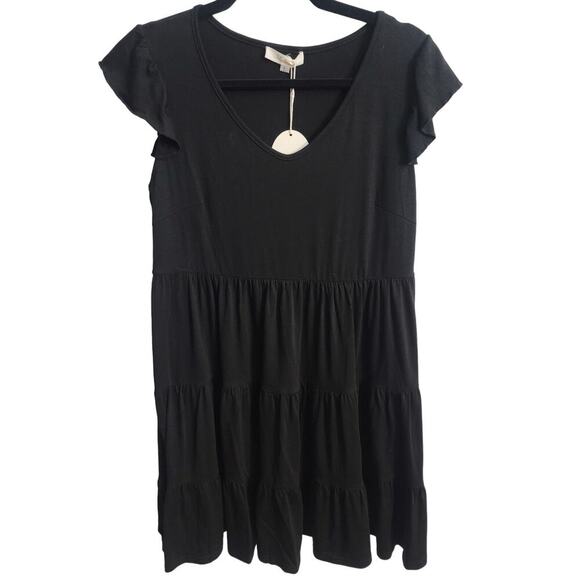 Malou Dresses & Skirts - Malou Women's T-Shirt Swing Modest Maxi Dress Size Large Black